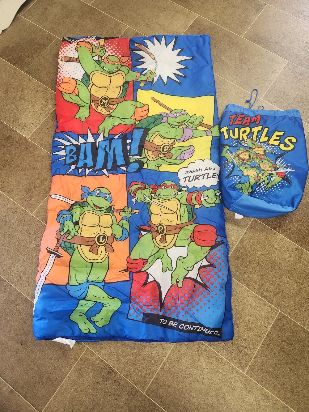 Teenage Mutant Ninja Turtles Kids Sleep Sack - Blue/Multicolor